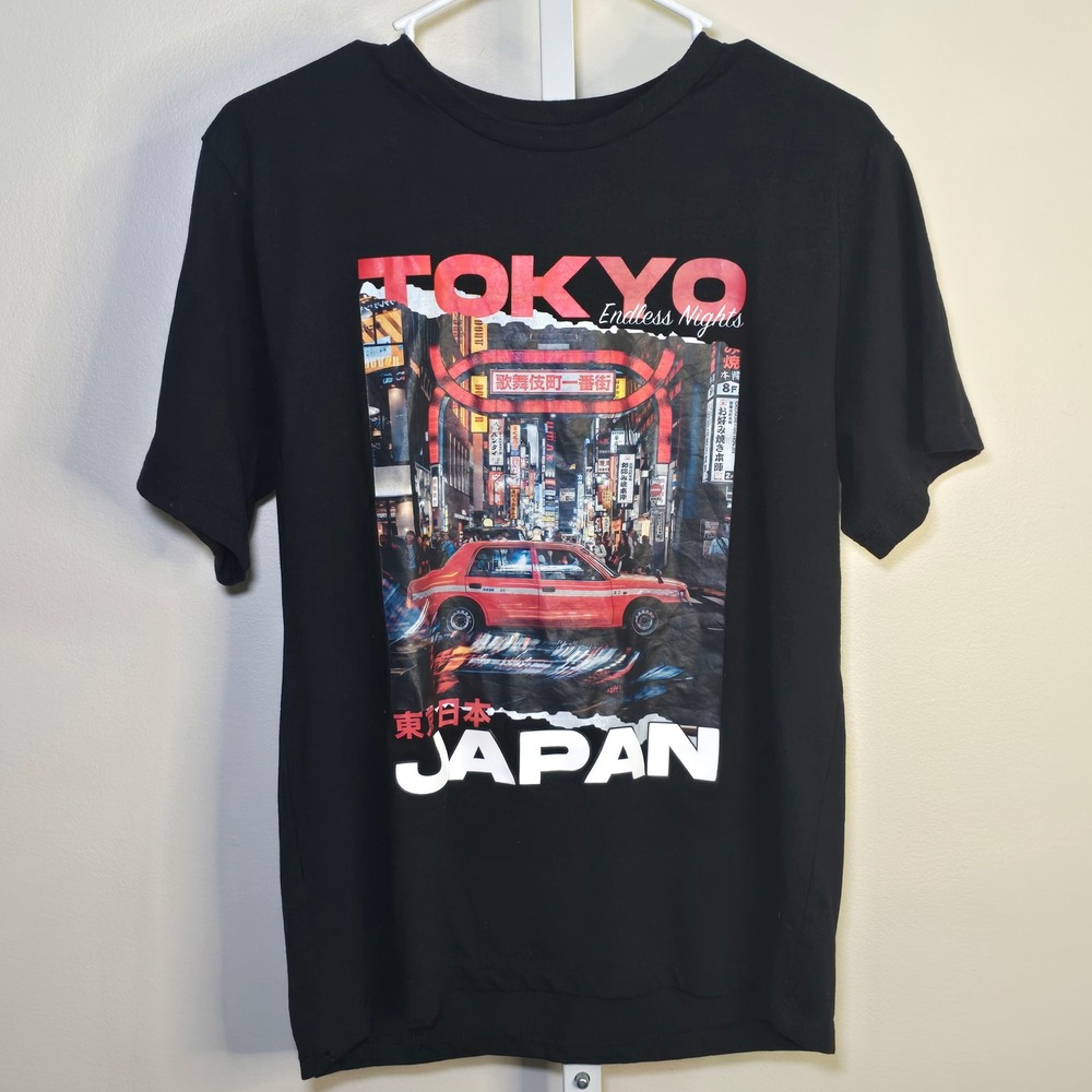 Eighty Eight Brand Tokyo Japan Endless Nights Graphic Tee Boys Size 16‎ Black